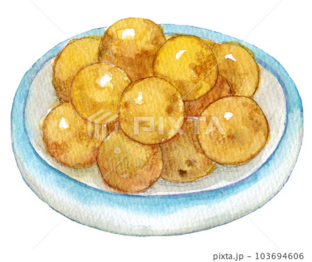水彩イラスト　郷土料理　かんぷら 103694606