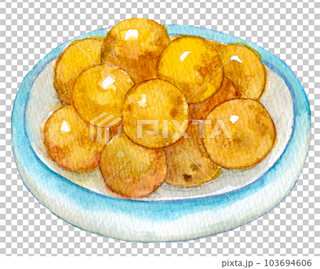 水彩イラスト　郷土料理　かんぷら 103694606