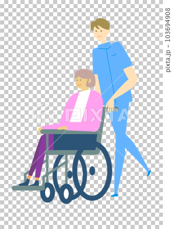 Wheelchair_medical, person set_medical care_variation Wheelchair_medical, person set_medical care_variation 103694908