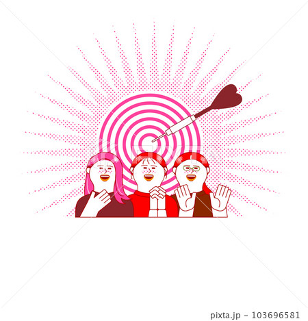 喜ぶ女性_的中 103696581