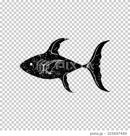 メルヘンな魚(単品)/スタンプ風 メルヘンな魚(単品)/スタンプ風 103697489