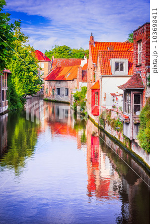 Bruges, Belgium. Venice of the North, picturesque Flanders city. 103698411