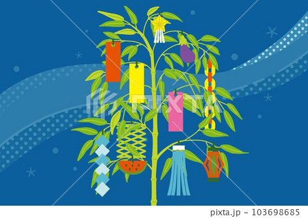 七夕のイラスト(カラー) 103698685