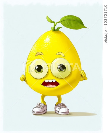 lemon character - Stock Illustration [103701710] - PIXTA