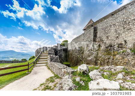 Citadel wall in Visegrad Citadel wall in Visegrad 103701985