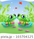 AIで生成したカエルのイラスト AIで生成したカエルのイラスト 103704125