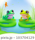 AIで生成したカエルのイラスト AIで生成したカエルのイラスト 103704129