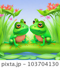 AIで生成したカエルのイラスト AIで生成したカエルのイラスト 103704130