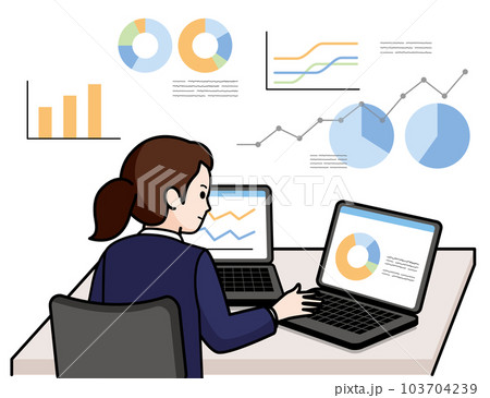 データアナリストの女性 103704239