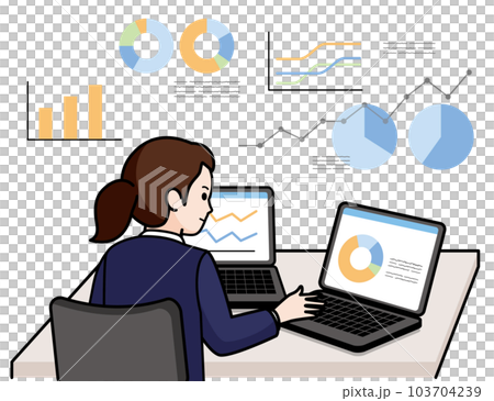 データアナリストの女性 103704239