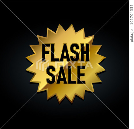 FLASH  SALE (フラッシュセール) 金色・ゴールド アイコンイラスト 103704355