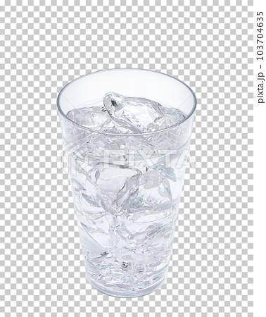 グラスに入った水のイラスト リアル 103704635