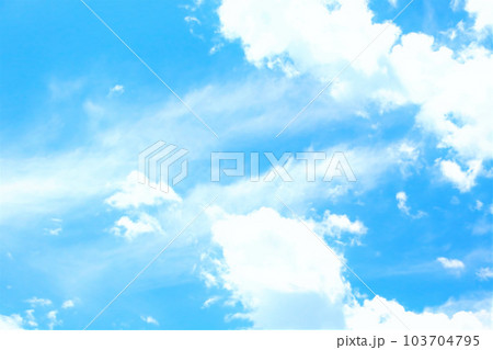 青空と白い雲 青空と白い雲 103704795