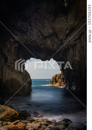 四国 高知県 白山洞門の風景 四国 高知県 白山洞門の風景 103706283