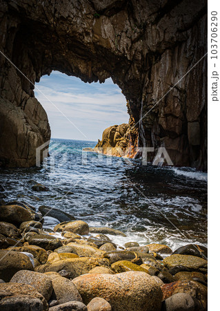 四国　高知県　白山洞門の風景 103706290