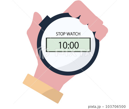 ストップウォッチを持っている人 103706500