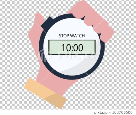 ストップウォッチを持っている人 103706500