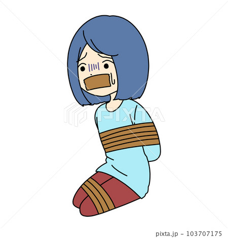 拘束される女性 103707175