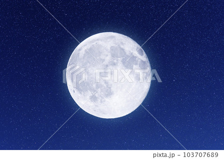 星空と満月 103707689