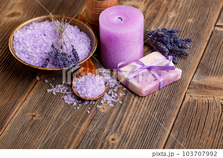 Still life of lavender flower 103707992