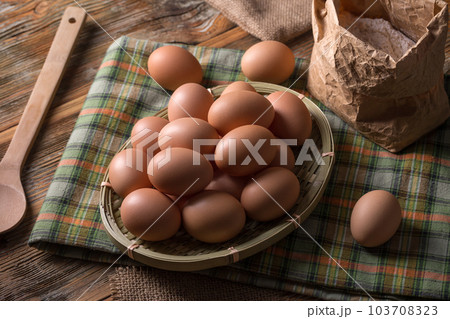 Chicken eggs 103708323