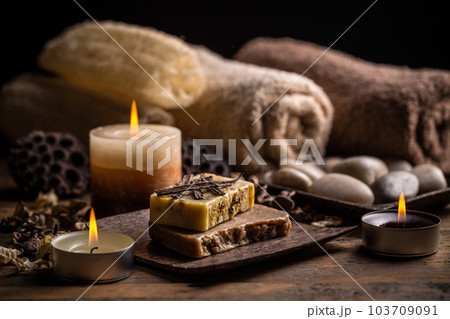Handmade soap with vanilla 103709091
