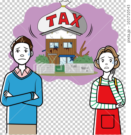 空き家税の導入が不安な夫婦 103710543