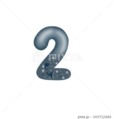 Number set element. Illutration. 103712888