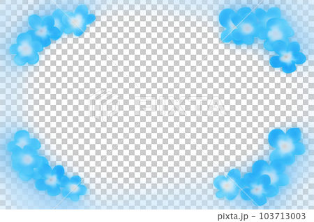 勿忘草(ワスレナグサ)の花のカード4 勿忘草(ワスレナグサ)の花のカード4 103713003