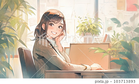 話を聞いてくれる同僚_1　Generative AI 103713893
