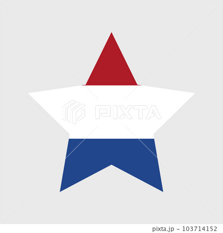 The Netherlands flag vector icon. Dutch flag illustration The Netherlands flag vector icon. Dutch flag illustration 103714152