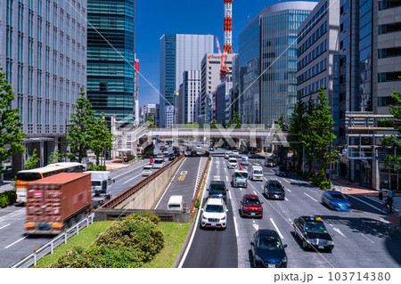 《東京都》東京交通イメージ・都市風景 103714380