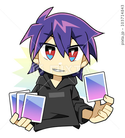 カードゲームをする男の子 カードゲームをする男の子 103714843