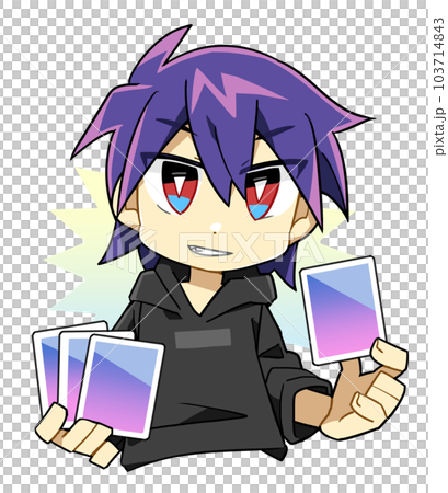 カードゲームをする男の子 カードゲームをする男の子 103714843