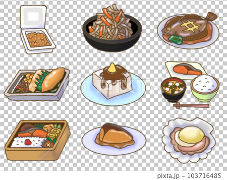 Japanese food set 103716485