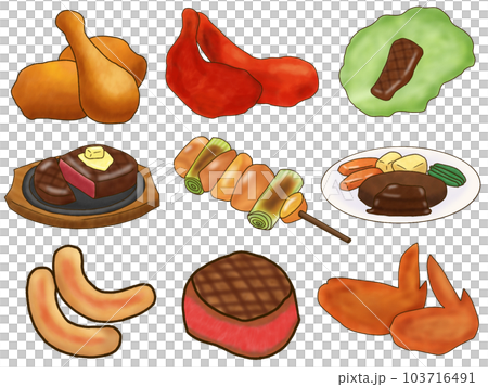 Meat dishes set Meat dishes set 103716491