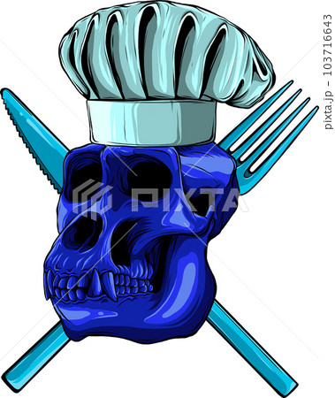 colored draw of monkey skull vector illustration design colored draw of monkey skull vector illustration design 103716643