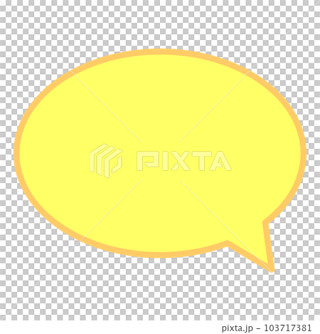 シンプルで使いやすい吹き出し 103717381
