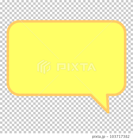 Simple and easy-to-use speech bubble 103717382