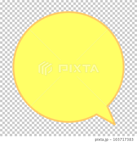 Simple and easy-to-use speech bubble 103717383