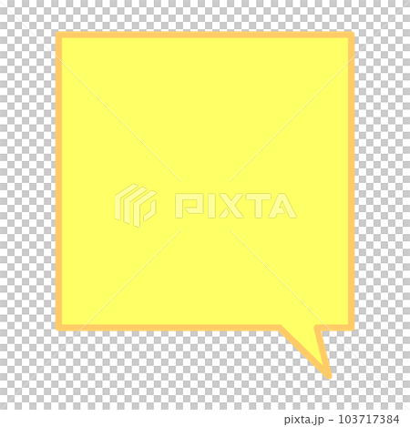 Simple and easy-to-use speech bubble 103717384