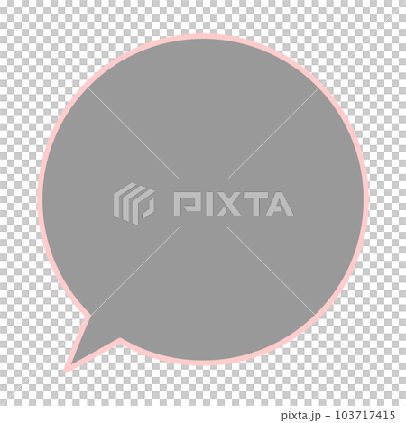 シンプルで使いやすい吹き出し シンプルで使いやすい吹き出し 103717415