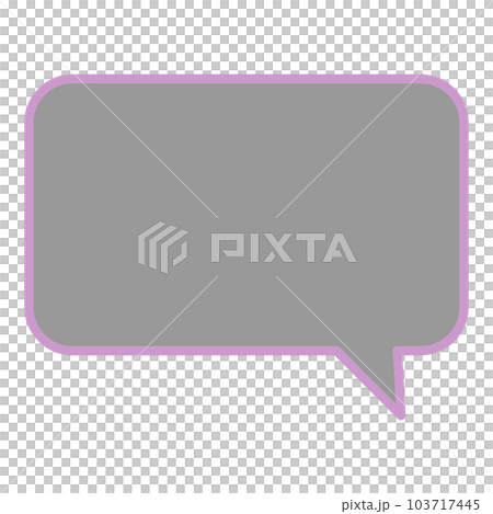 Simple and easy-to-use speech bubble 103717445