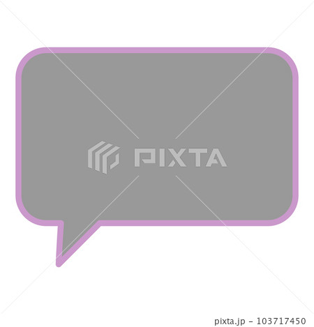 シンプルで使いやすい吹き出し 103717450