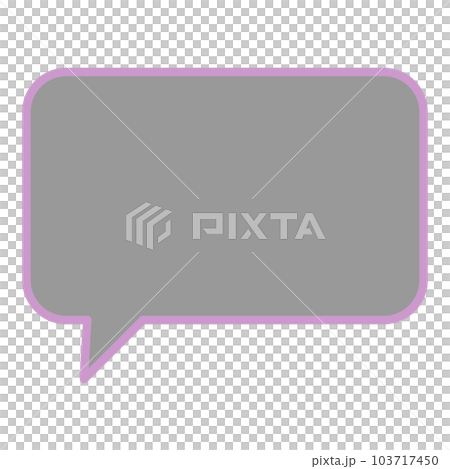 Simple and easy-to-use speech bubble 103717450