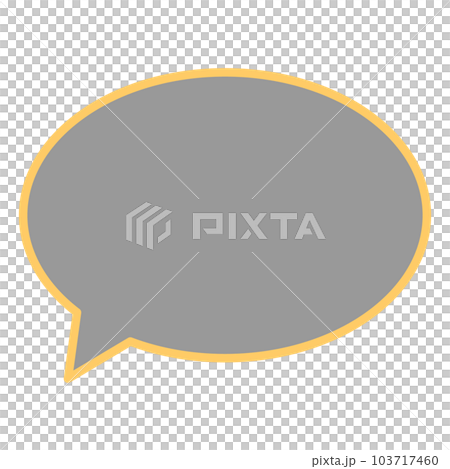 シンプルで使いやすい吹き出し 103717460