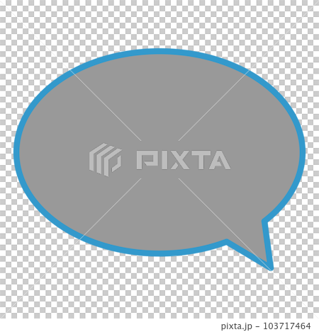 Simple and easy-to-use speech bubble 103717464