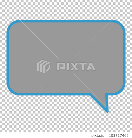 Simple and easy-to-use speech bubble 103717465