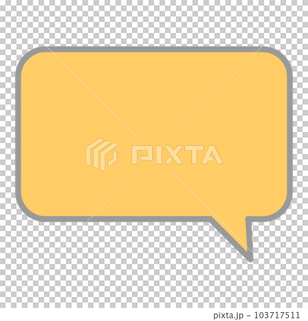 Simple and easy-to-use speech bubble 103717511