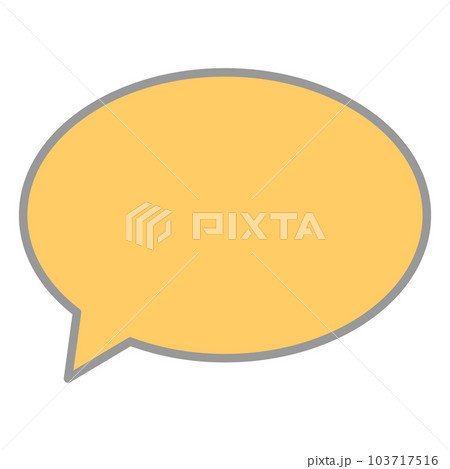 シンプルで使いやすい吹き出し シンプルで使いやすい吹き出し 103717516